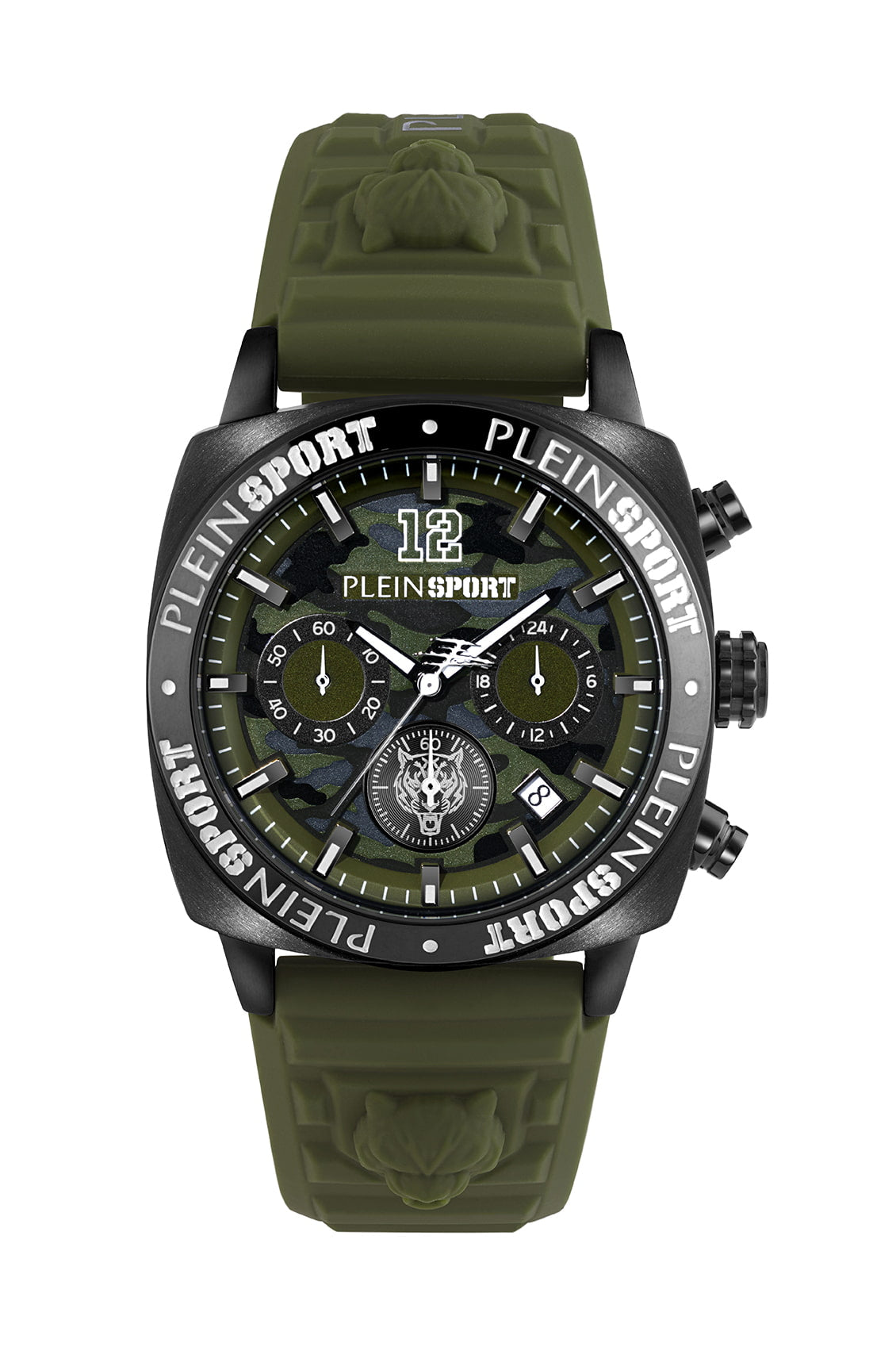 Plein Sport Sport Wildcat Black Round Dial Quartz Analog Men Watch