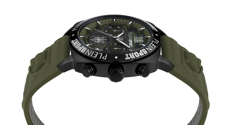 Plein Sport Sport Wildcat Black Round Dial Quartz Analog Men Watch Watch Plein Sport