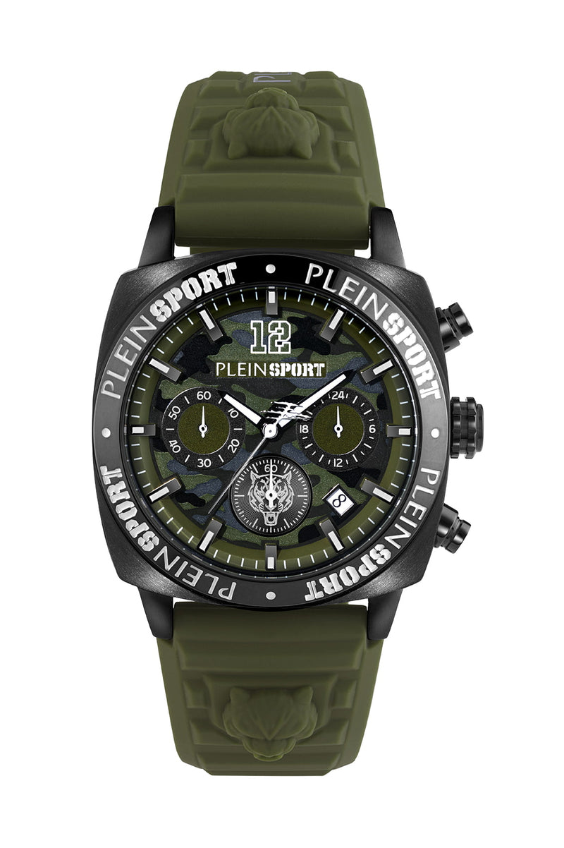 Plein Sport Sport Wildcat Black Round Dial Quartz Analog Men Watch Watch Plein Sport