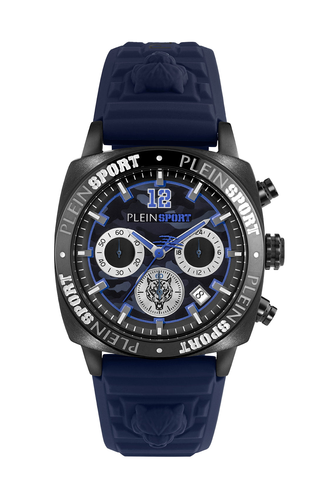 Plein Sport Sport Wildcat Black Round Dial Quartz Analog Men Watch