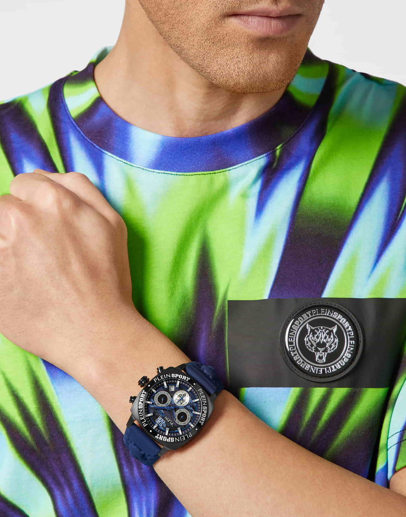 Plein Sport Sport Wildcat Black Round Dial Quartz Analog Men Watch Watch Plein Sport