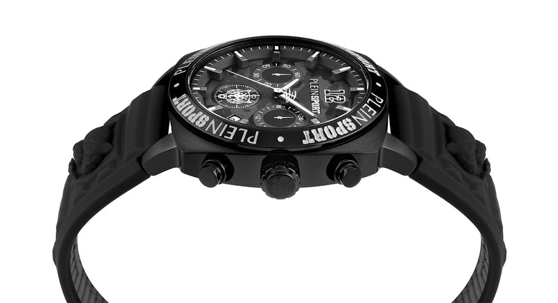 Plein Sport Sport Wildcat Black Round Dial Quartz Analog Men Watch Watch Plein Sport