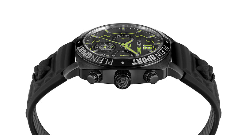 Plein Sport Sport Wildcat Black Round Dial Quartz Analog Men Watch Watch Plein Sport