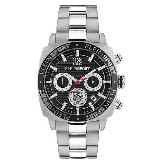 Plein Sport Sport Wildcat Silver Round Dial Quartz Analog Men Watch