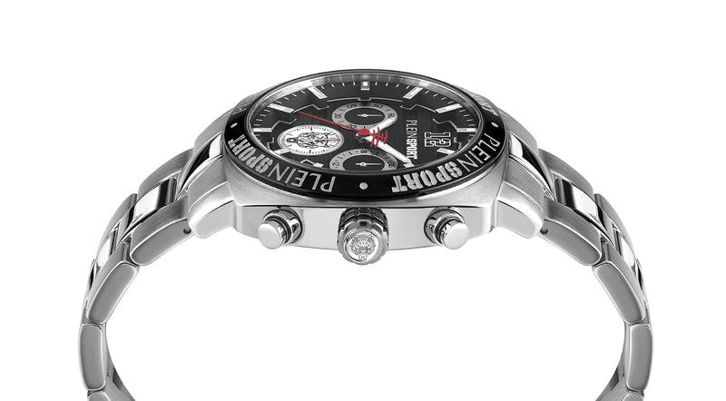 Plein Sport Sport Wildcat Silver Round Dial Quartz Analog Men Watch Watch Plein Sport
