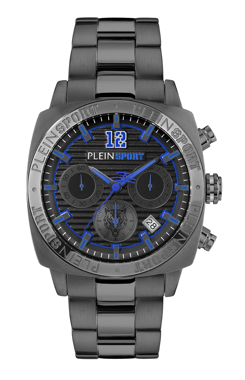 Plein Sport Sport Wildcat Gunmetal Round Dial Quartz Analog Men Watch Watch Plein Sport