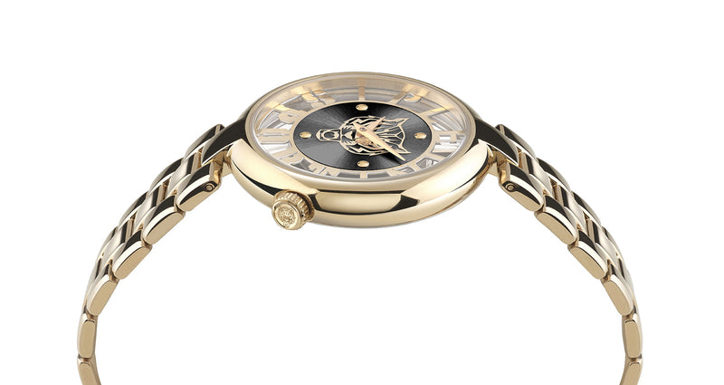 Plein Sport Sport Tiger Gold Round Dial Quartz Analog Women Watch Watch Plein Sport