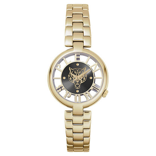 Plein Sport Sport Tiger Gold Round Dial Quartz Analog Women Watch Watch Plein Sport