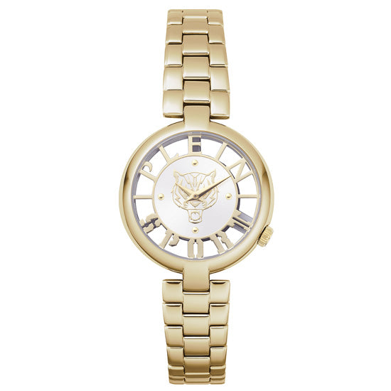 Plein Sport Sport Tiger Gold Round Dial Quartz Analog Women Watch Watch Plein Sport