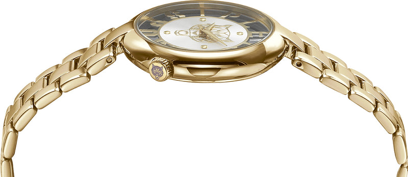 Plein Sport Sport Tiger Gold Round Dial Quartz Analog Women Watch Watch Plein Sport