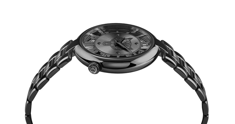 Plein Sport Sport Tiger Black Round Dial Quartz Analog Women Watch Watch Plein Sport