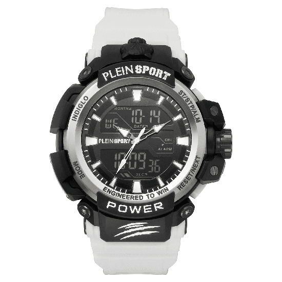 Plein Sport Sport Combat Black Round Dial Quartz Ana-Digi Men Watch Watch Plein Sport