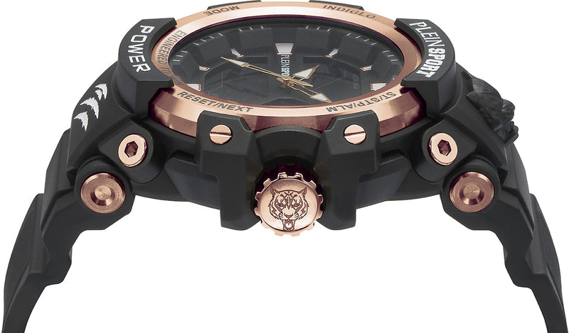 Plein Sport Sport Combat Black Round Dial Quartz Ana-Digi Men Watch Watch Plein Sport