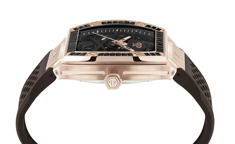Philipp Plein The $Keleton Black Rectangle Dial Automatic Analog Men Watch Watch Philipp Plein