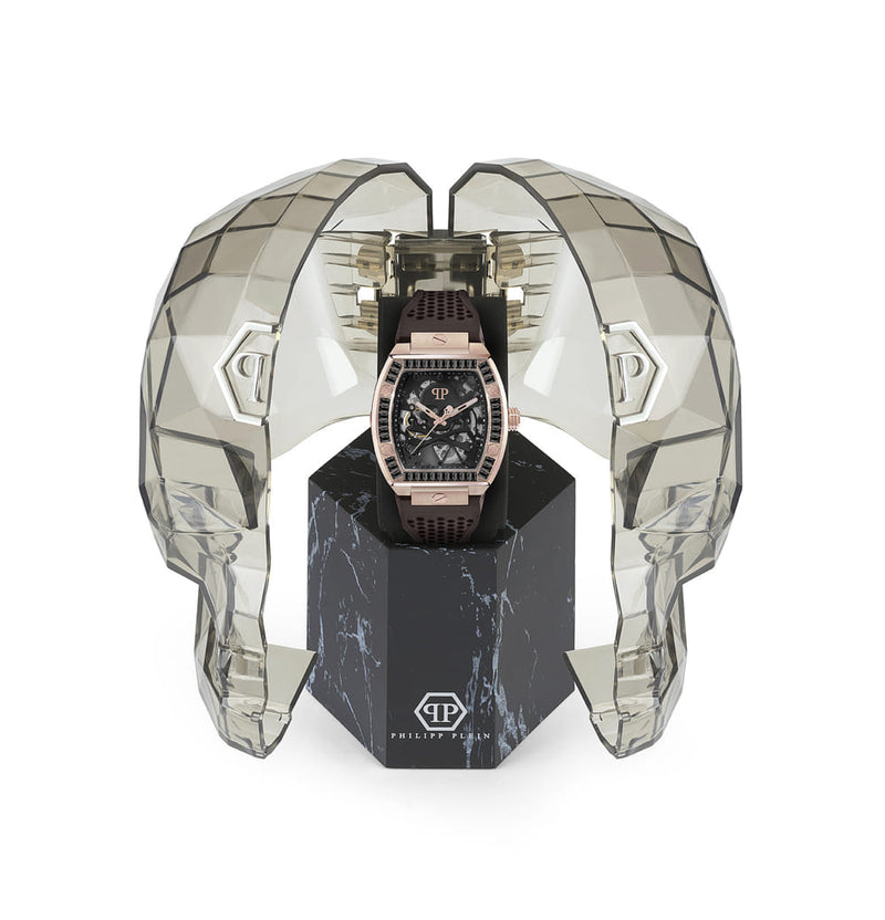 Philipp Plein The $Keleton Black Rectangle Dial Automatic Analog Men Watch Watch Philipp Plein