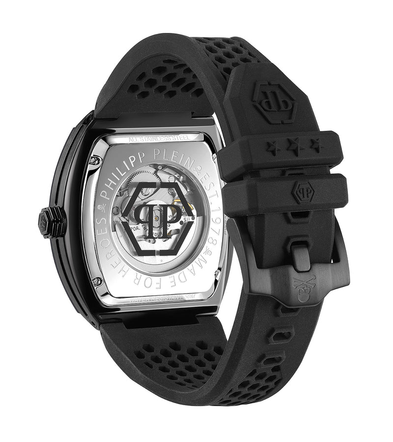 Philipp Plein The $Keleton Black Rectangle Dial Automatic Analog Men Watch Watch Philipp Plein