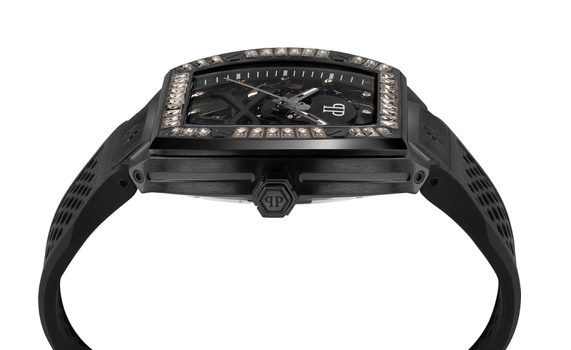 Philipp Plein The $Keleton Black Rectangle Dial Automatic Analog Men Watch Watch Philipp Plein