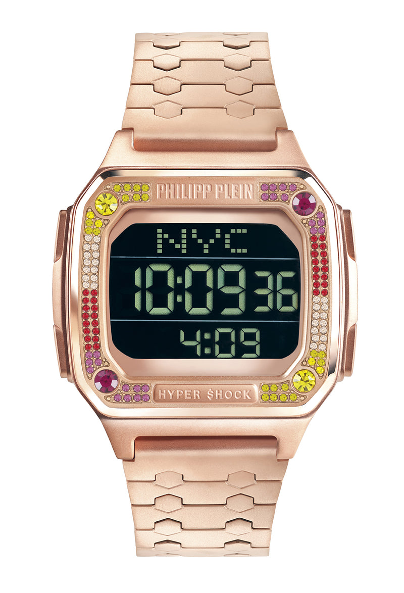 Philipp Plein Hyper $Hock Black Square Dial Quartz Digital Unisex Watch Watch Philipp Plein