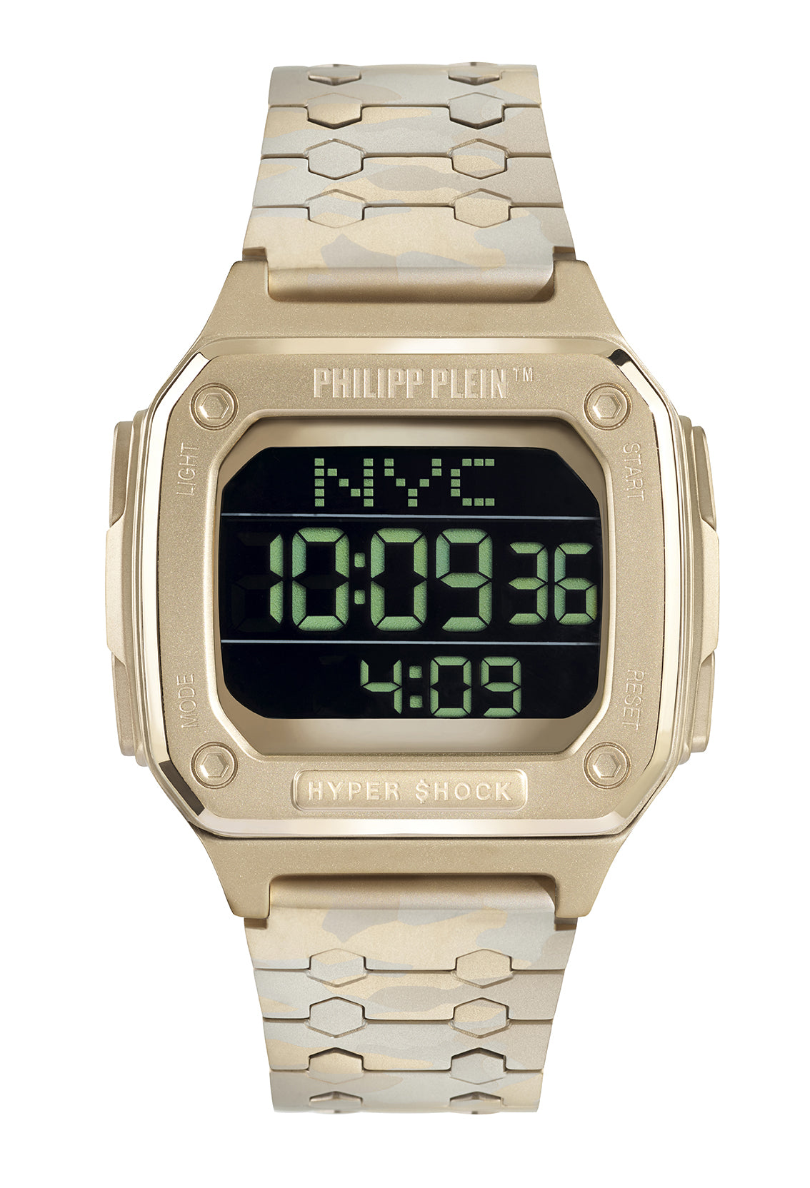 Philipp Plein Hyper $Hock Black Square Dial Quartz Digital Men Watch