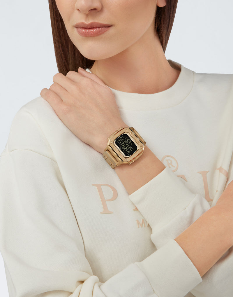 Philipp Plein Hyper $Hock Black Square Dial Quartz Digital Men Watch Watch Philipp Plein