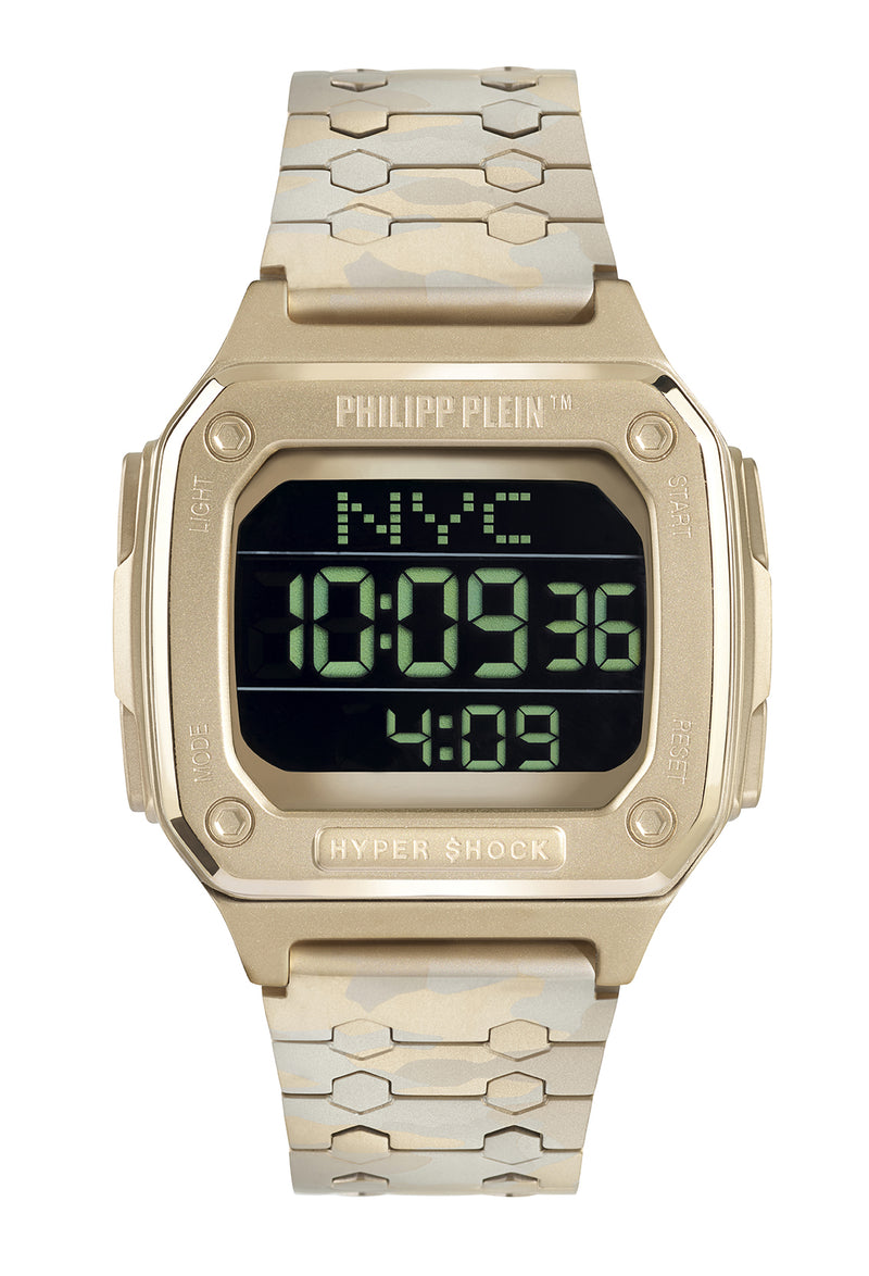 Philipp Plein Hyper $Hock Black Square Dial Quartz Digital Men Watch Watch Philipp Plein