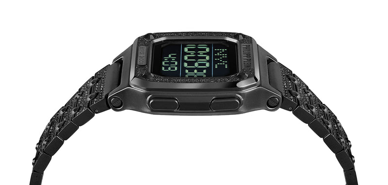 Philipp Plein Hyper $Hock Black Square Dial Quartz Digital Women Watch Watch Philipp Plein