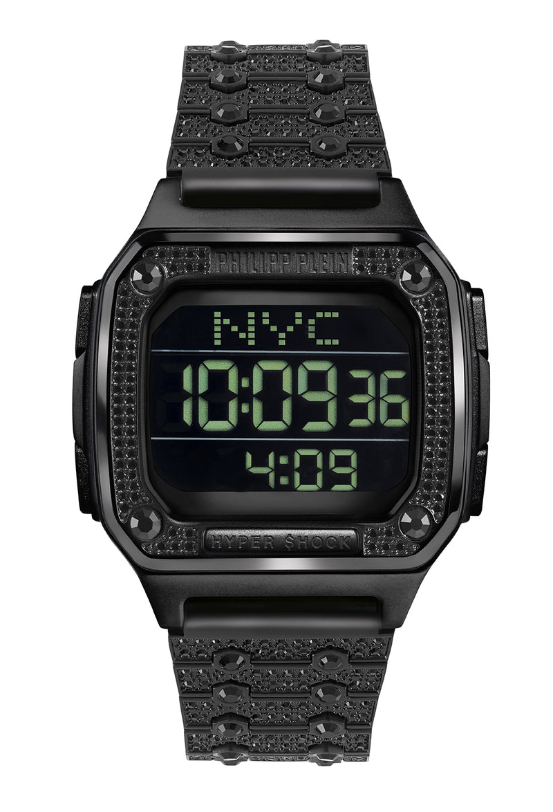 Philipp Plein Hyper $Hock Black Square Dial Quartz Digital Women Watch Watch Philipp Plein