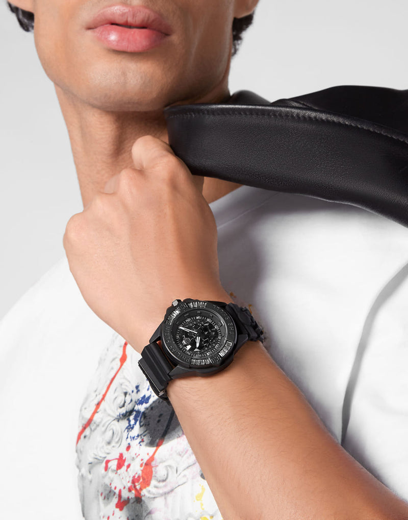 Philipp Plein The $Kull Black Dial Quartz Unisex Watch Watch Philipp Plein