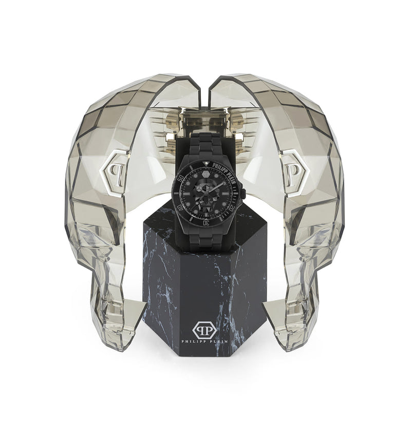 Philipp Plein The $Kull Black Dial Quartz Men Watch Watch Philipp Plein