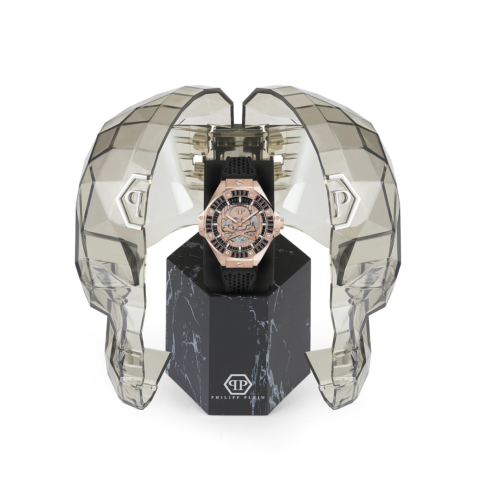 Philipp Plein The $Keleton Rose Gold Round Dial Automatic Analog Men Watch Watch Philipp Plein
