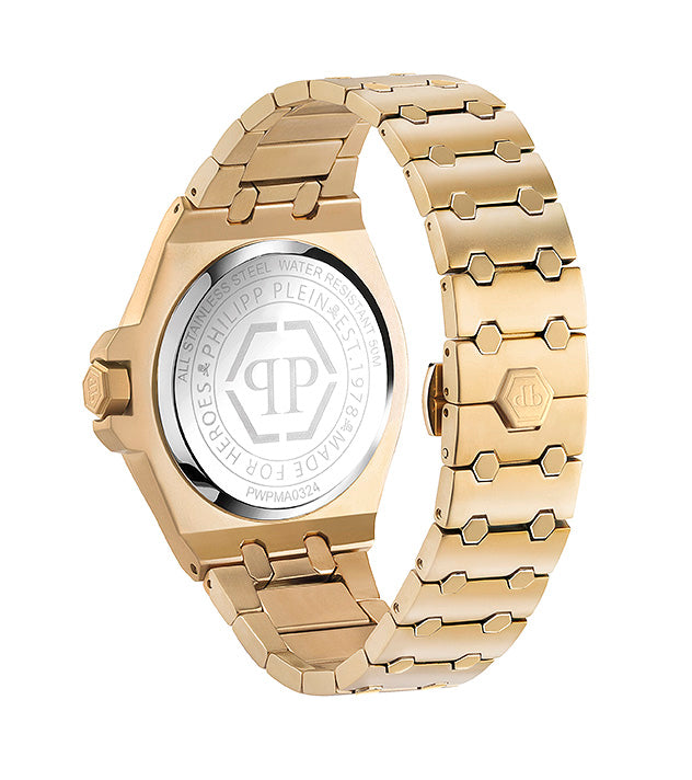 Philipp Plein Grey Round Dial Quartz Analog Men Watch Watch Philipp Plein