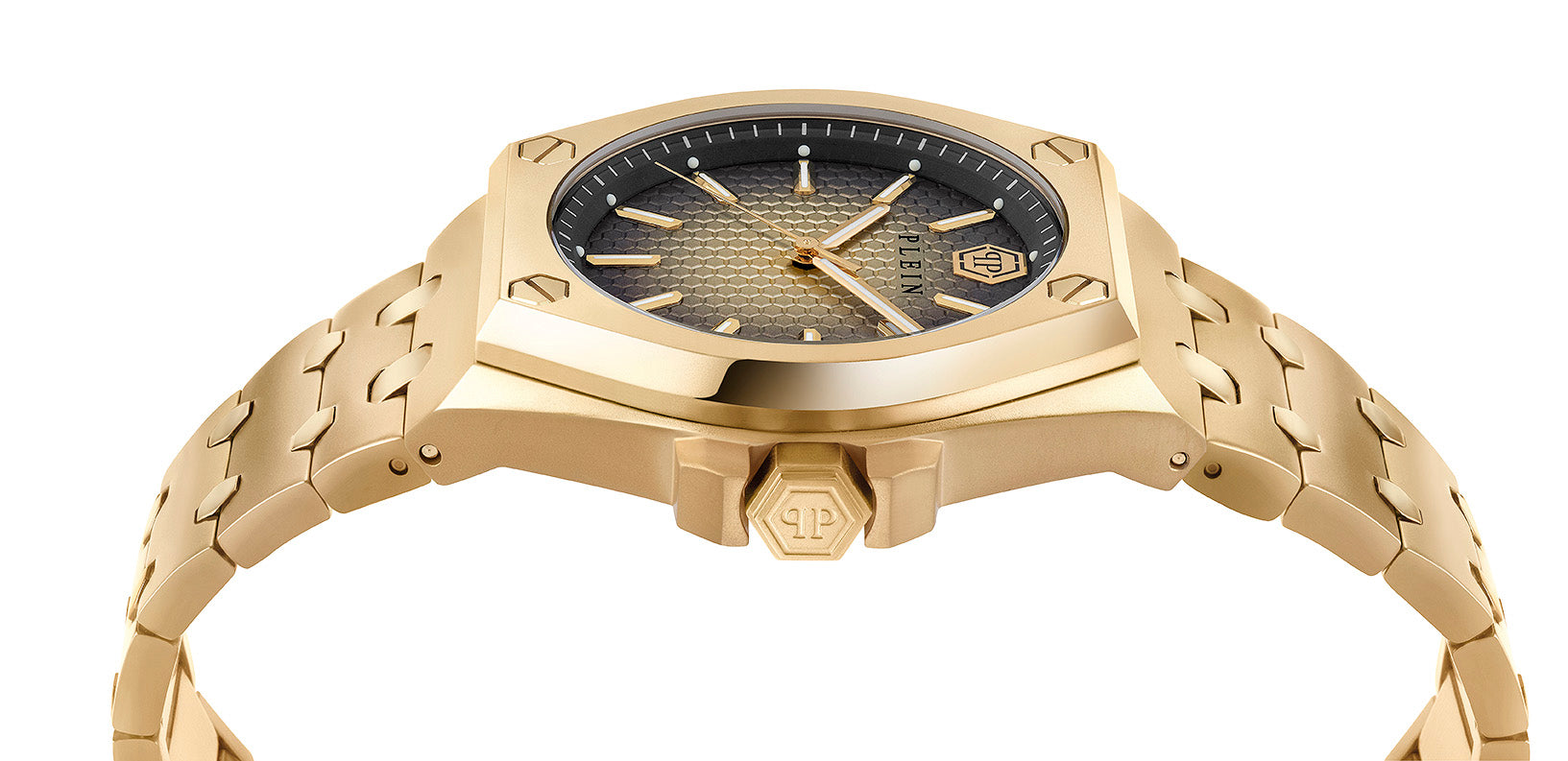 Philipp Plein Grey Round Dial Quartz Analog Men Watch Watch Philipp Plein