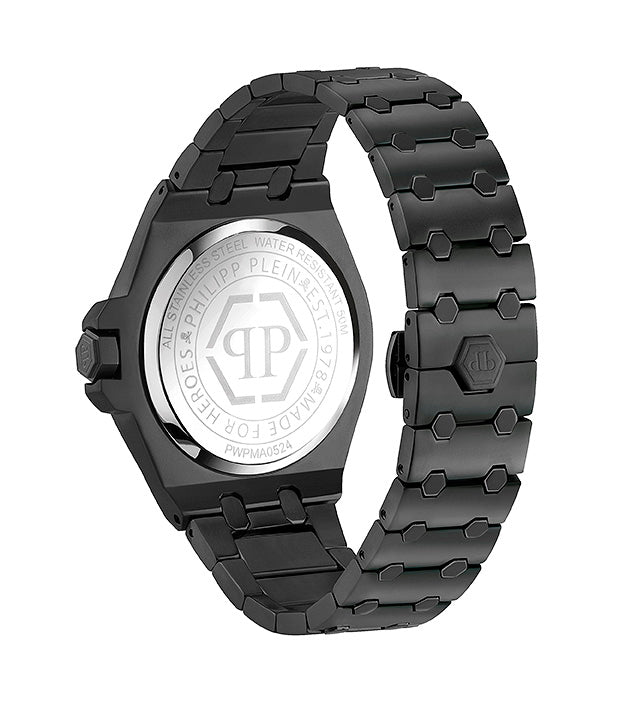 Philipp Plein Black Round Dial Quartz Analog Men Watch