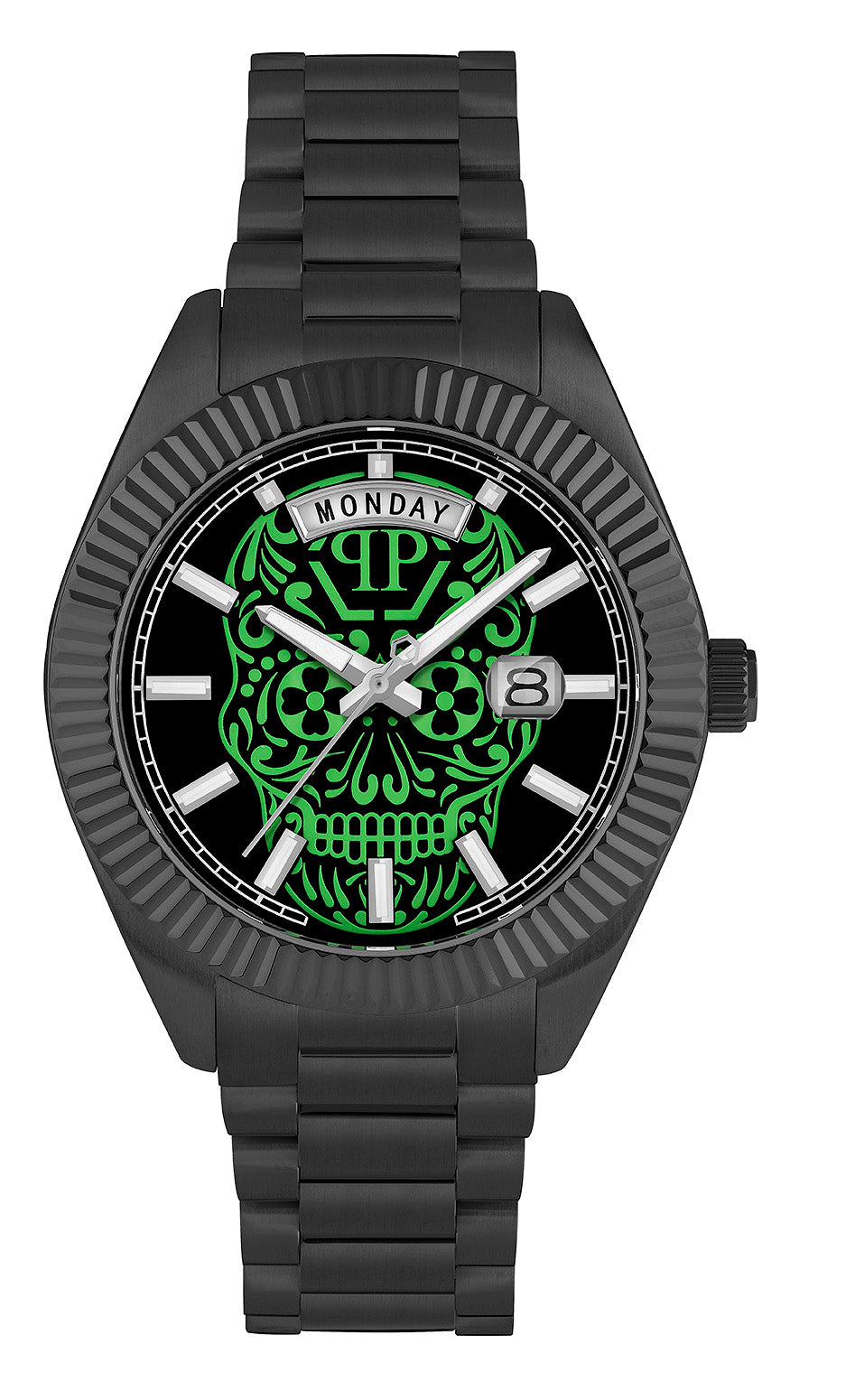 Philipp Plein Black Round Dial Quartz Analog Men Watch