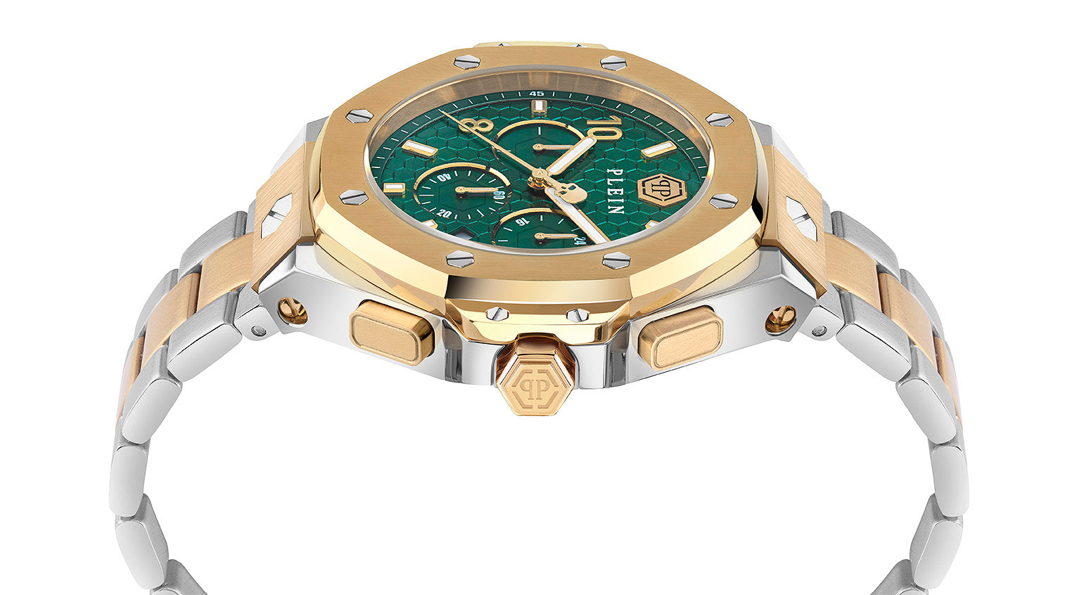 Philipp Plein Green Round Dial Quartz Analog Men Watch