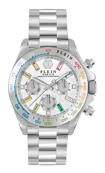 Philipp Plein Silver Round Dial Quartz Analog Women Watch Watch Philipp Plein