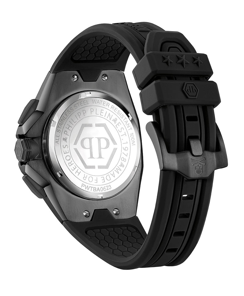 Philipp Plein Black Round Dial Quartz Analog Men Watch Watch Philipp Plein