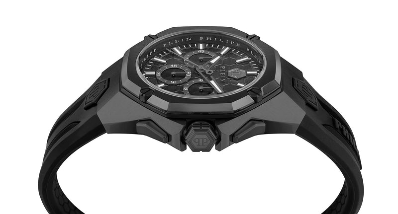 Philipp Plein Black Round Dial Quartz Analog Men Watch Watch Philipp Plein