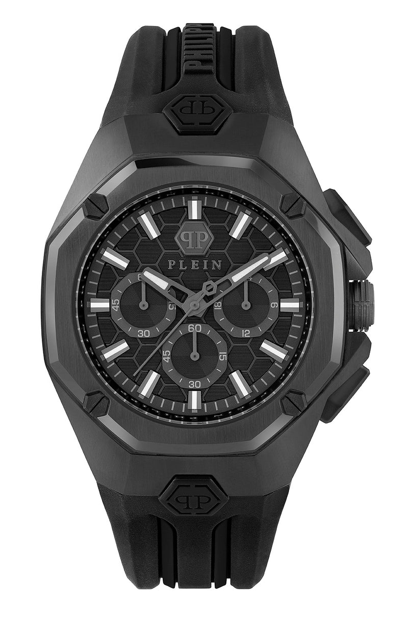 Philipp Plein Black Round Dial Quartz Analog Men Watch Watch Philipp Plein