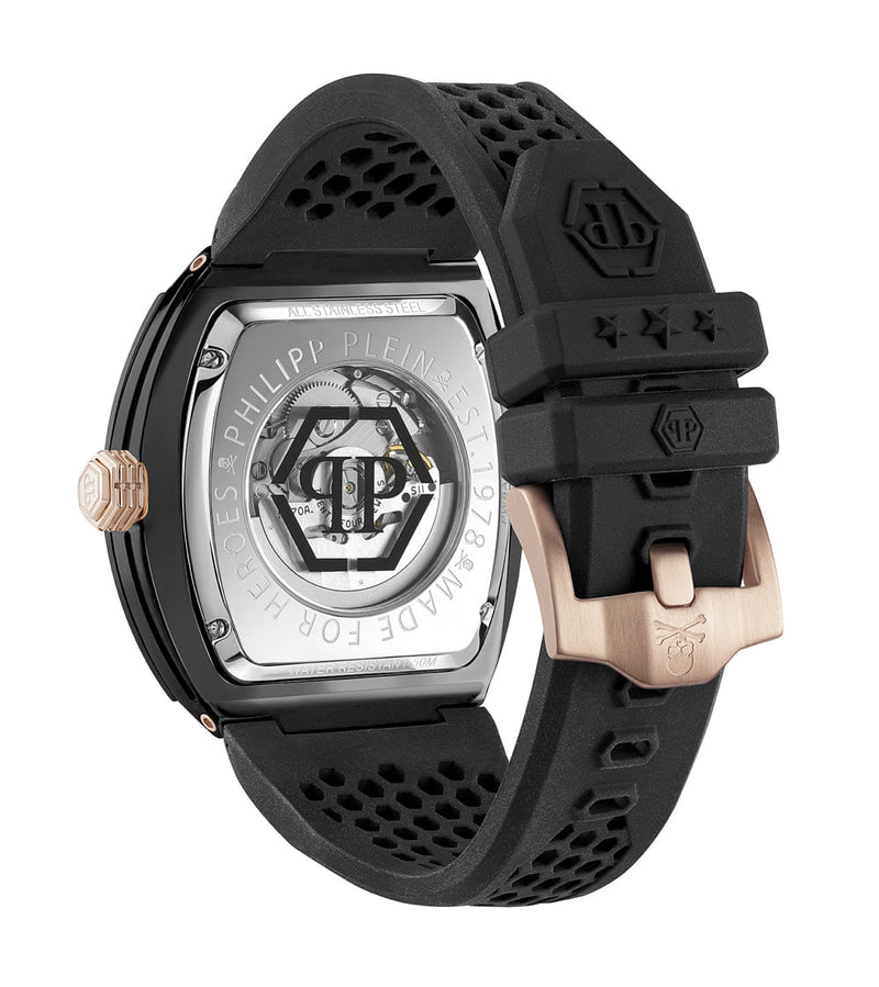 Philipp Plein The $Keleton Black Rectangle Dial Automatic Analog Men Watch Watch Philipp Plein