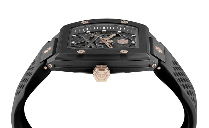 Philipp Plein The $Keleton Black Rectangle Dial Automatic Analog Men Watch Watch Philipp Plein