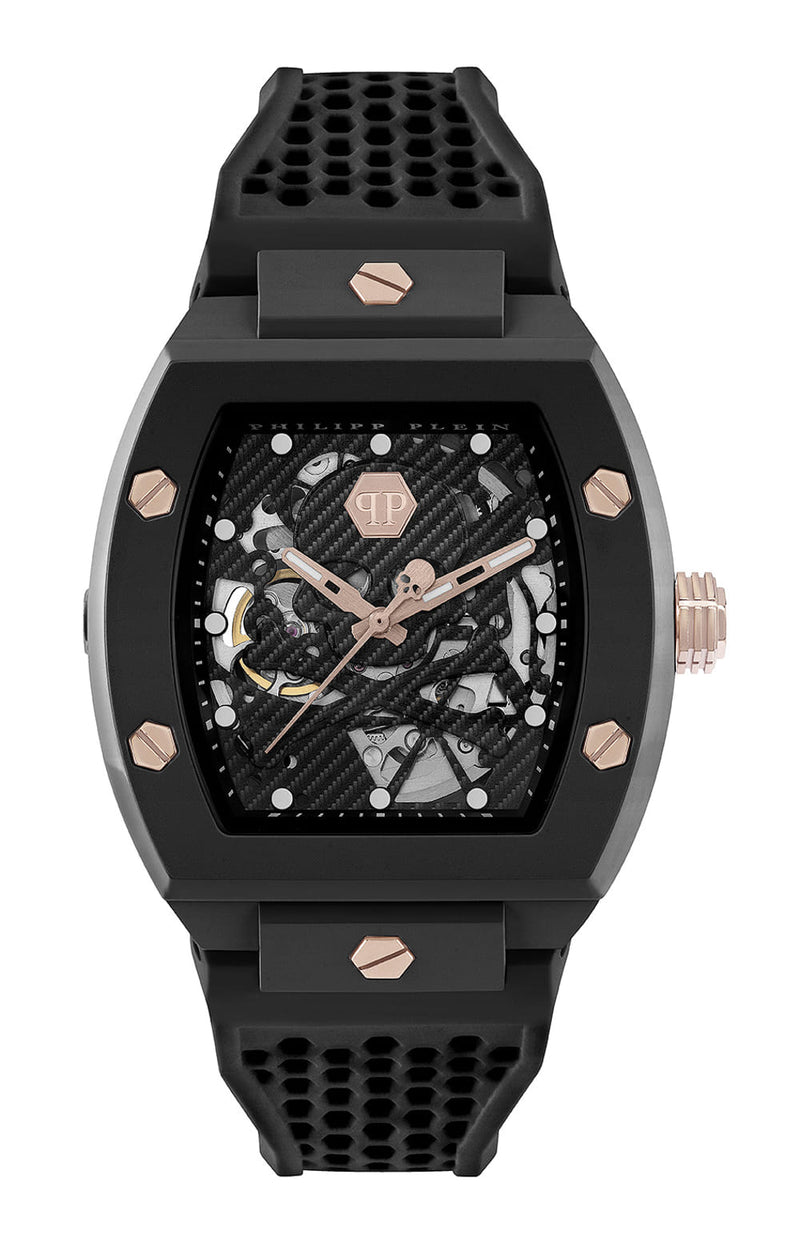 Philipp Plein The $Keleton Black Rectangle Dial Automatic Analog Men Watch Watch Philipp Plein