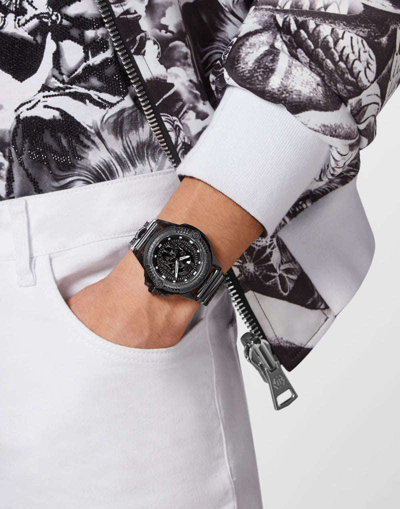 Philipp Plein $Kull Grey Dial Quartz Men Watch Watch Philipp Plein