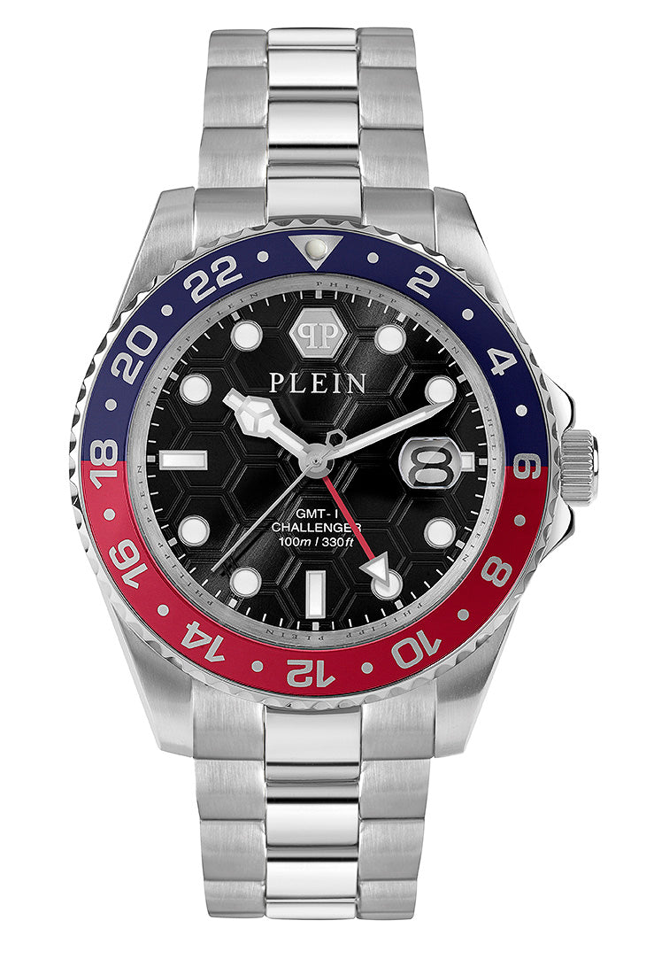 Philipp Plein Black Round Dial Quartz Analog Men Watch Watch Philipp Plein