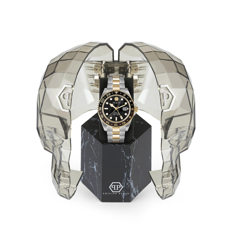 Philipp Plein Black Round Dial Quartz Analog Men Watch Watch Philipp Plein