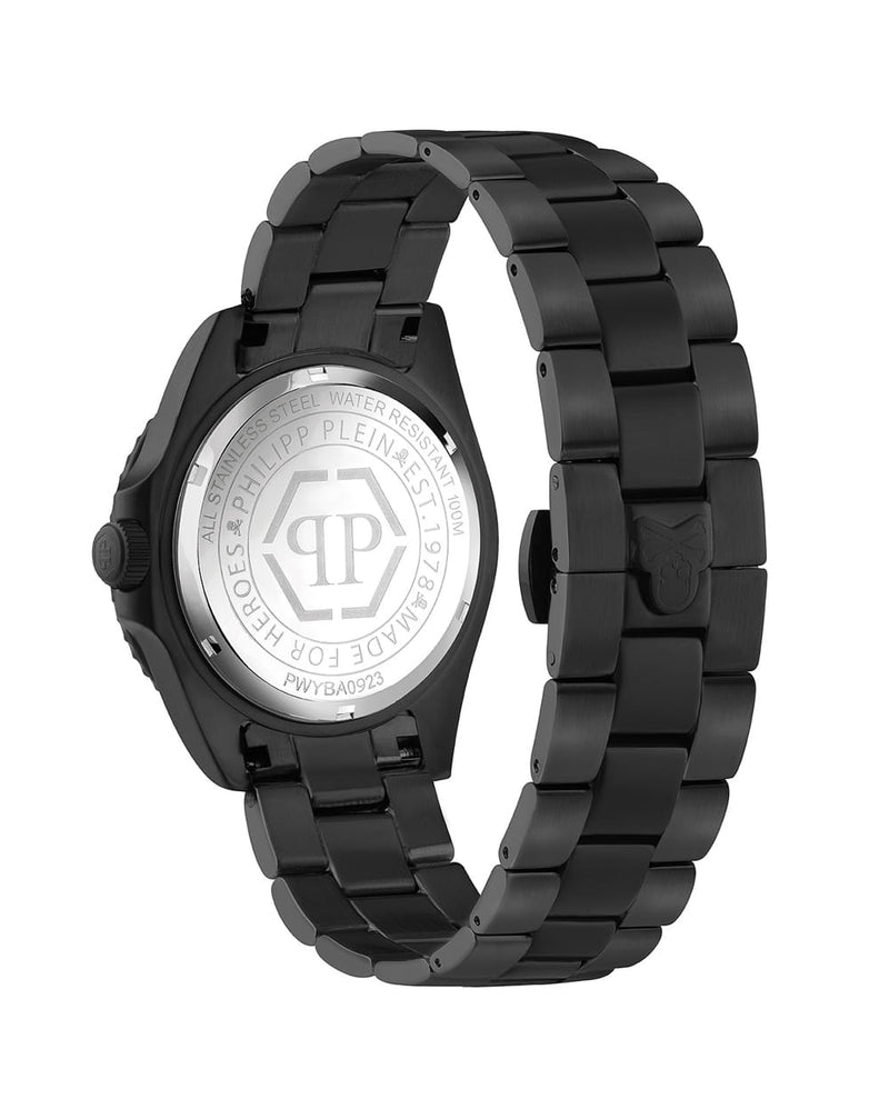 Philipp Plein Black Round Dial Quartz Analog Men Watch Watch Philipp Plein