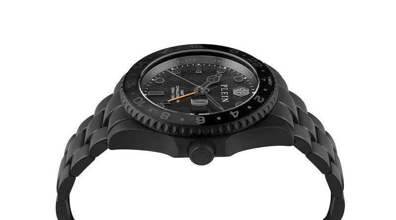 Philipp Plein Black Round Dial Quartz Analog Men Watch Watch Philipp Plein