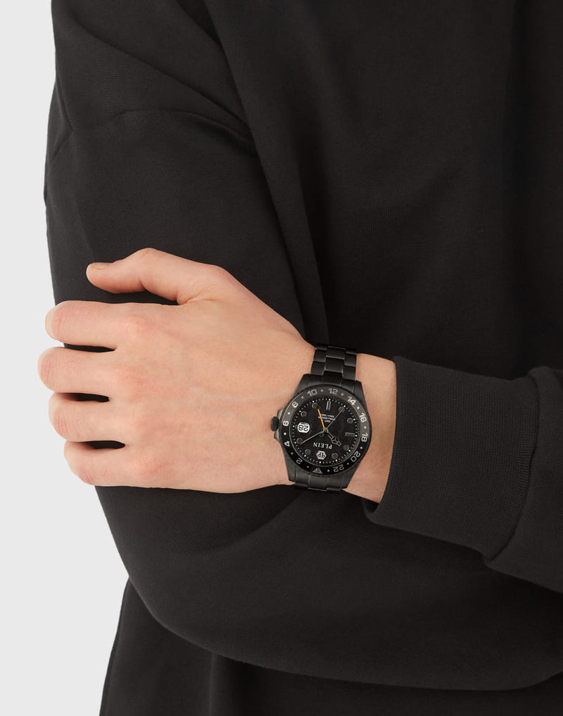 Philipp Plein Black Round Dial Quartz Analog Men Watch Watch Philipp Plein