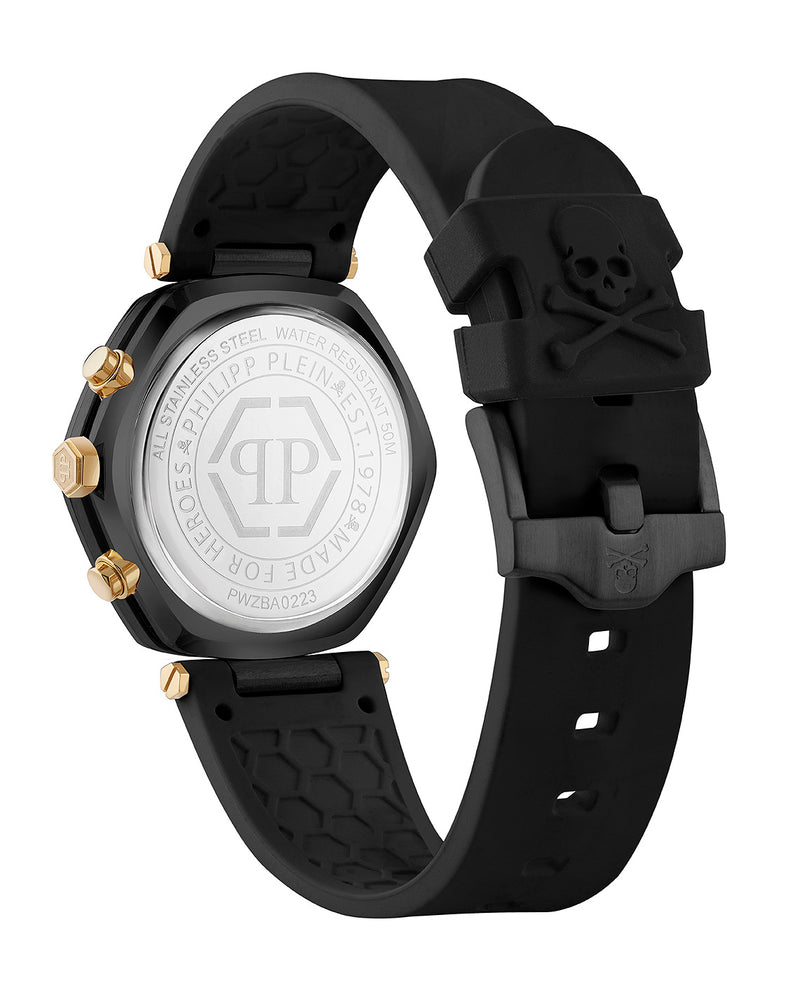Philipp Plein Black Round Dial Quartz Analog Men Watch Watch Philipp Plein
