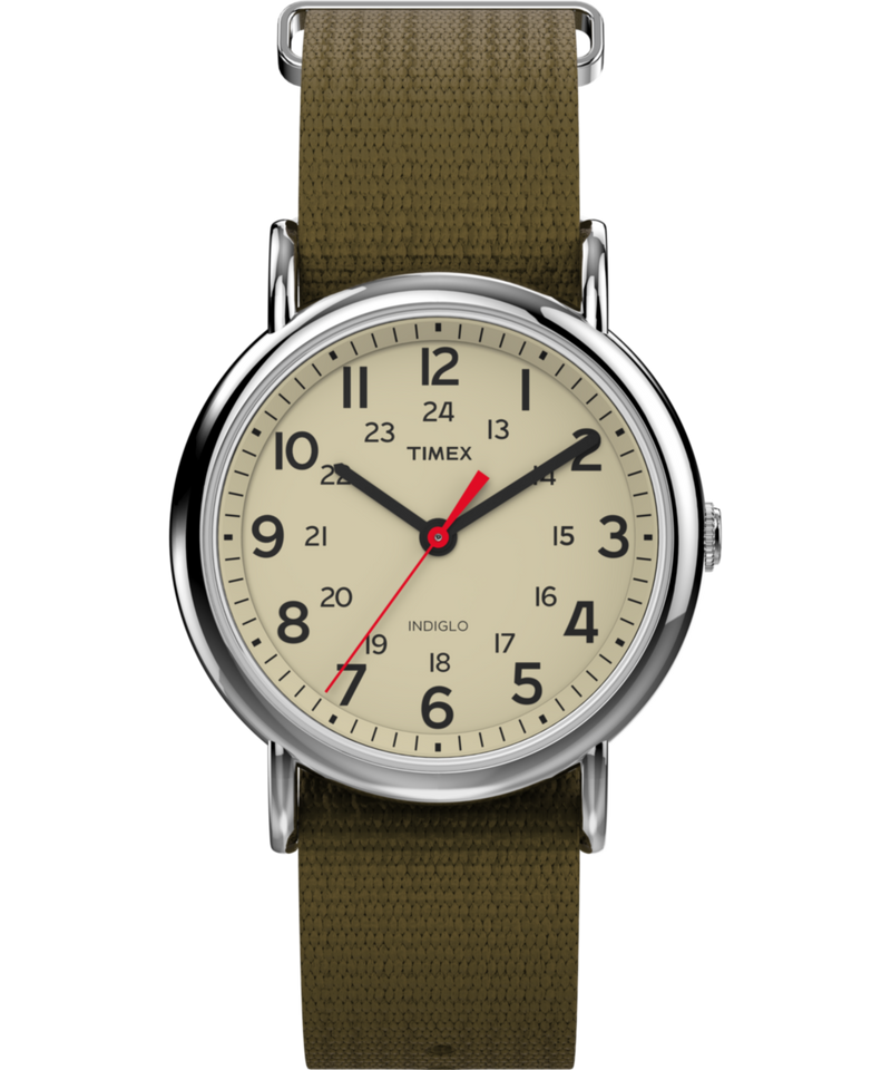 Timex Weekender Classic Beige Round Quartz Unisex Watch Watch Timex